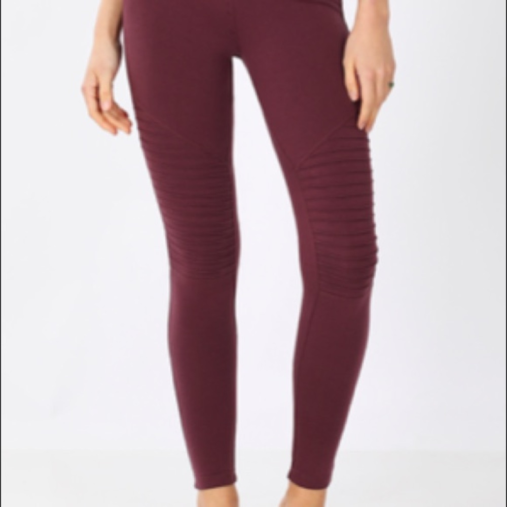 Moto Leggings, Eggplant